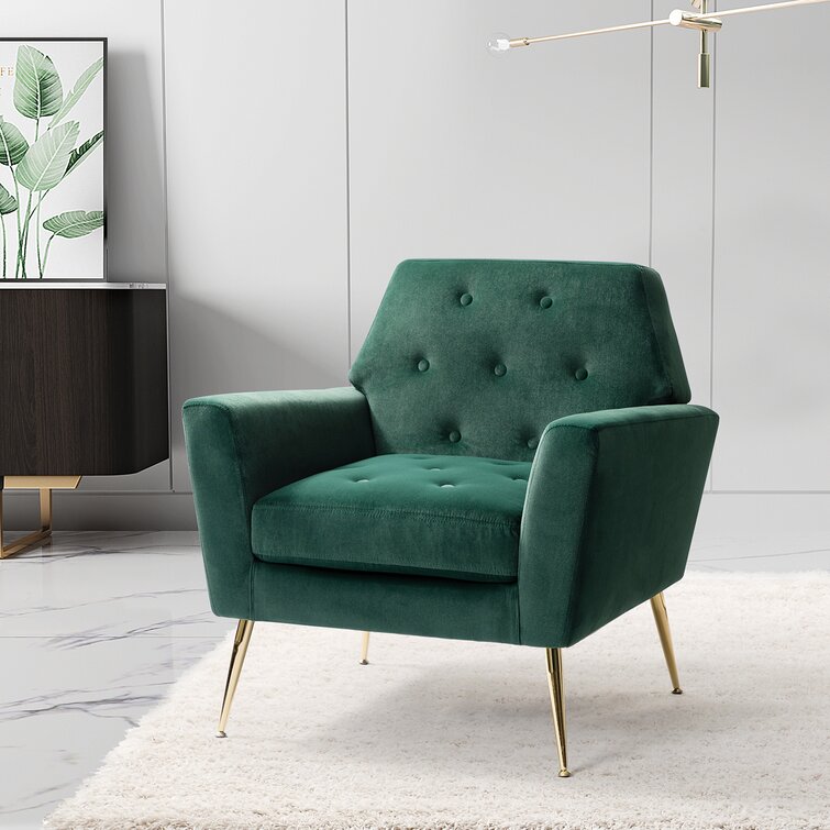 Wayfair emerald deals green chair